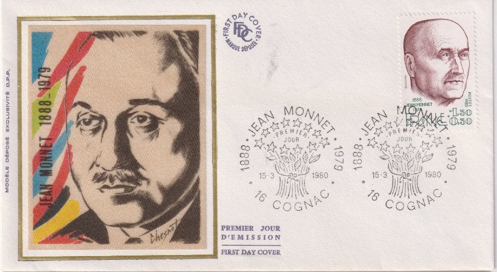 Frankrijk 1980 Herdenken Jean Monnet zakenman S124, Verzenden, Onbeschreven, Europa