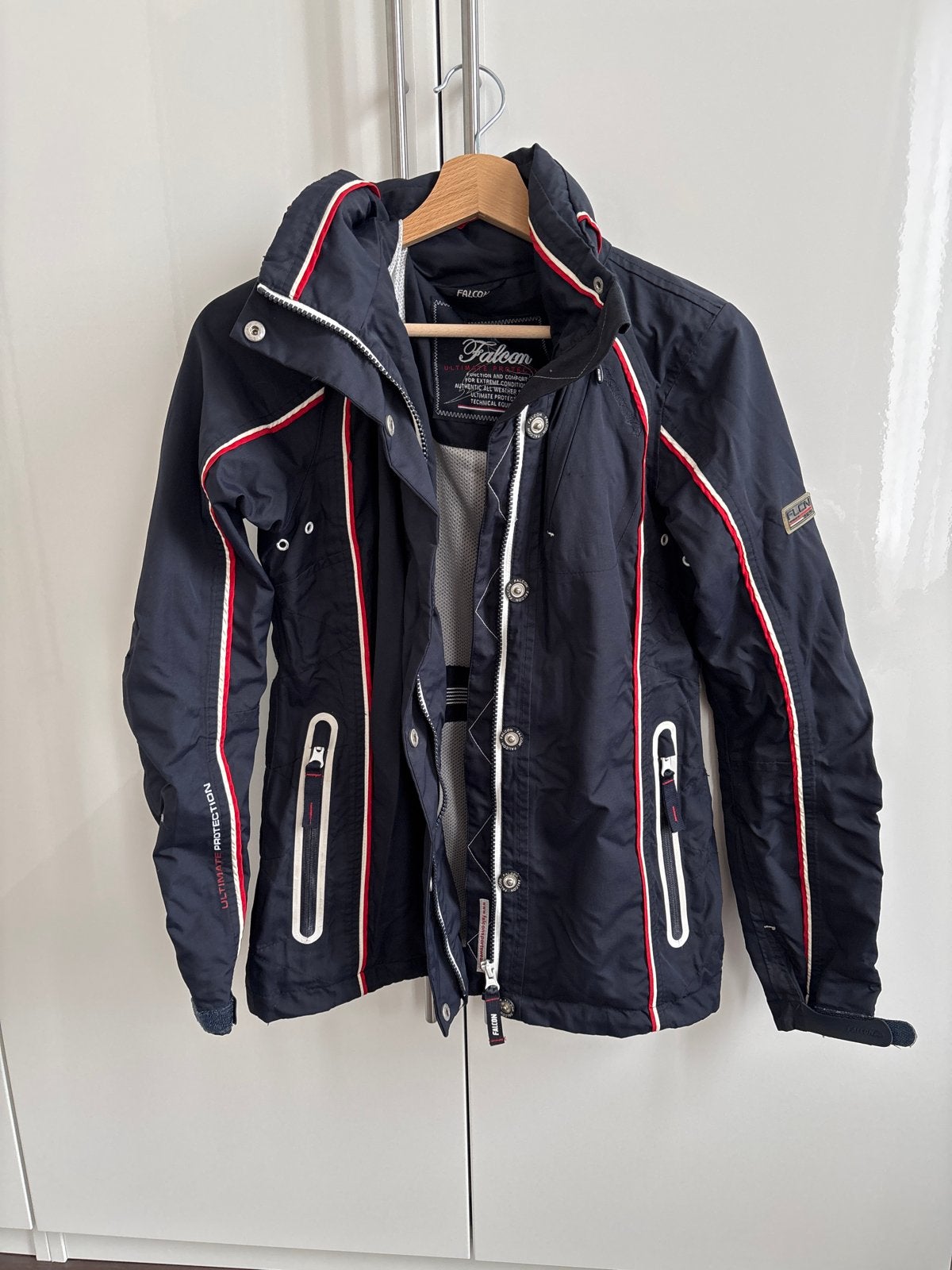 Falcon windjack water- en winddicht maat S Dames, Ophalen of Verzenden, Gedragen, Maat 36 (S), Blauw