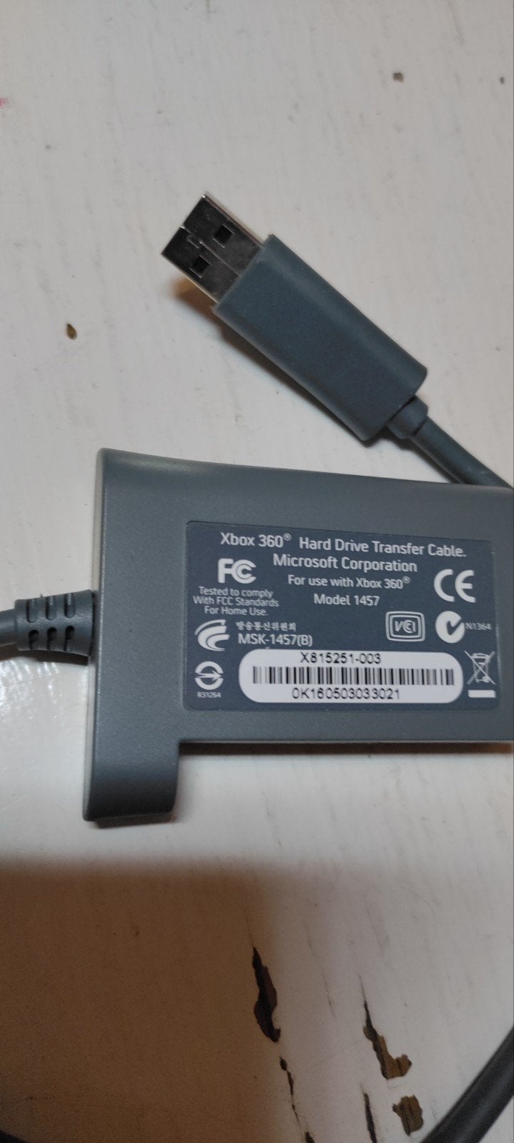 Xbox 360 Hard Drive Transfer Kabel - Model 1457, Ophalen of Verzenden, Gebruikt, Voeding of Kabel, Xbox 360