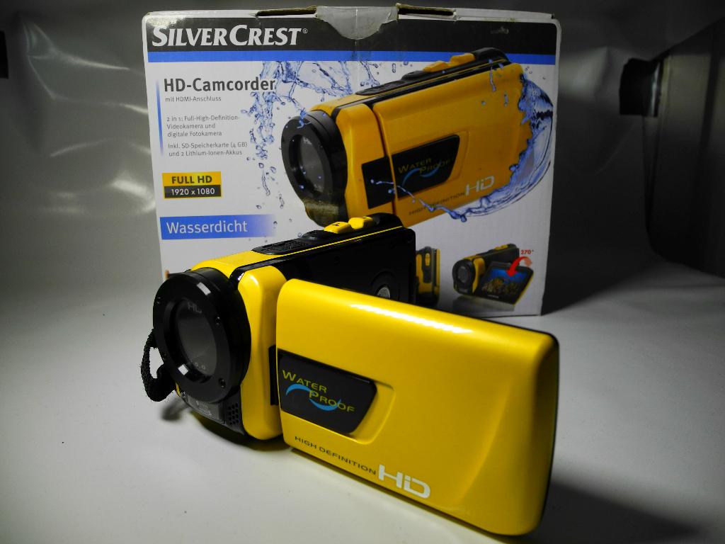 Silvercrest, waterdichte full HD videocamera., Overige merken, Full HD, Verzenden, 8 tot 20x