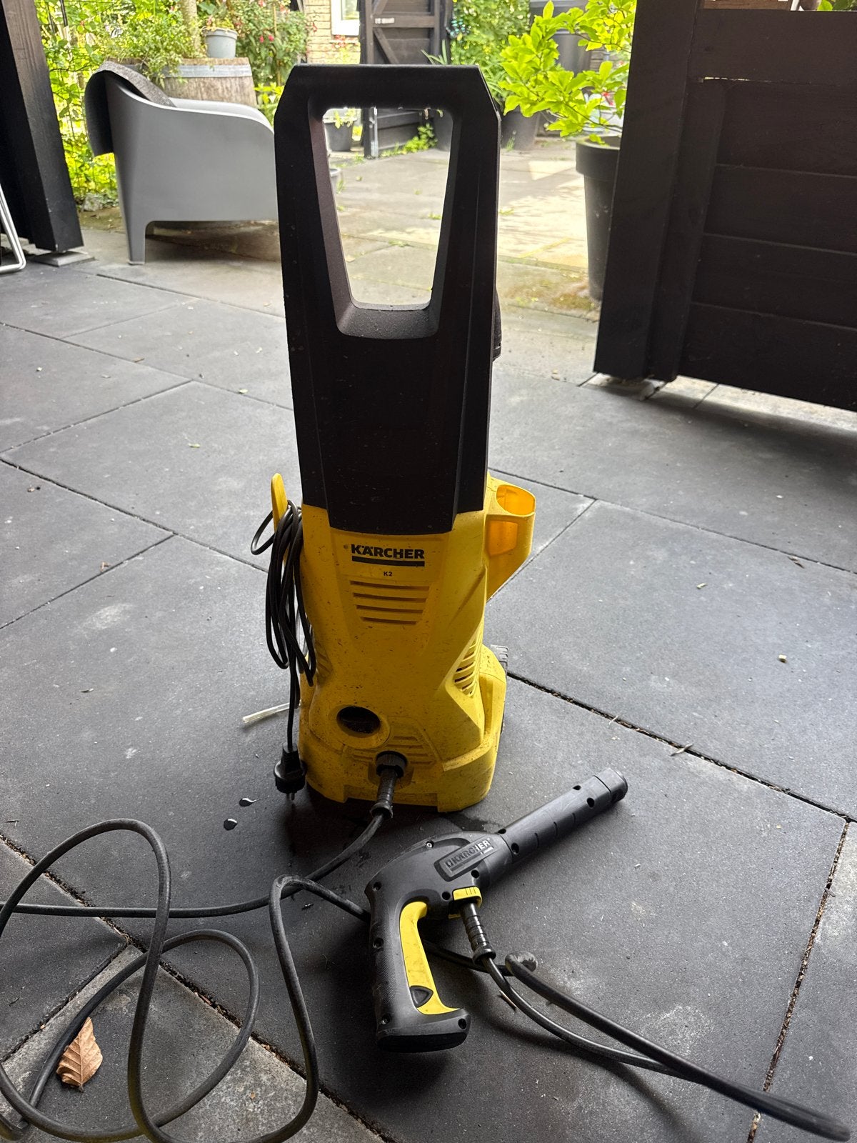 Karcher K2 hogedrukreiniger met terrasreiniger, Ophalen, Gebruikt, Elektrisch