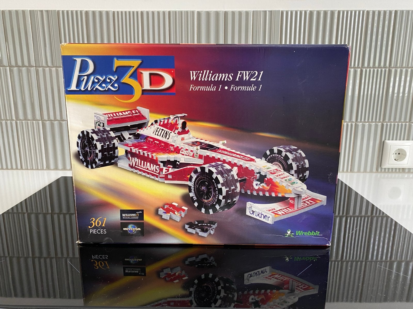 Williams FW21 F1 1999, Wrebbit Puzzel 3D - 361 st. Z.G.A.N., Ophalen of Verzenden, Meer dan 50 stukjes, Zo goed als nieuw, 6 jaar of ouder