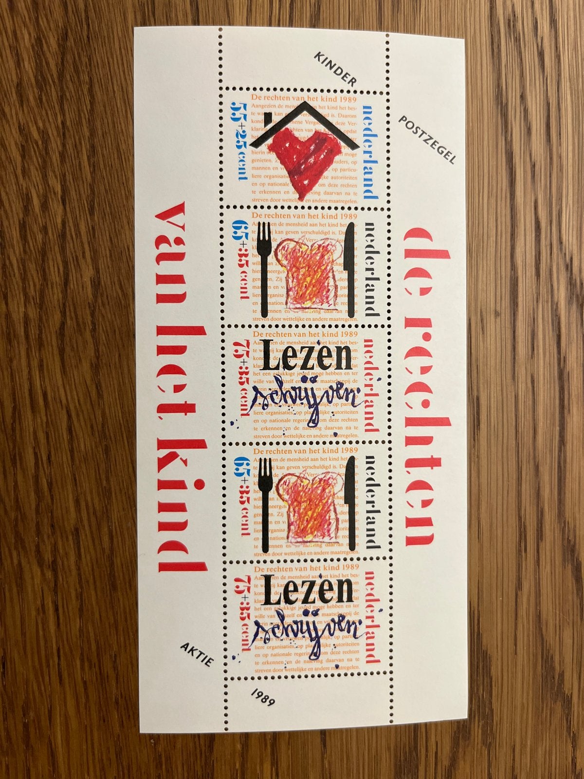 Kinderpostzegels 1989 - De Rechten van het Kind, Postzegels en Munten, Postzegels | Nederland, Ophalen of Verzenden, Na 1940, Postfris