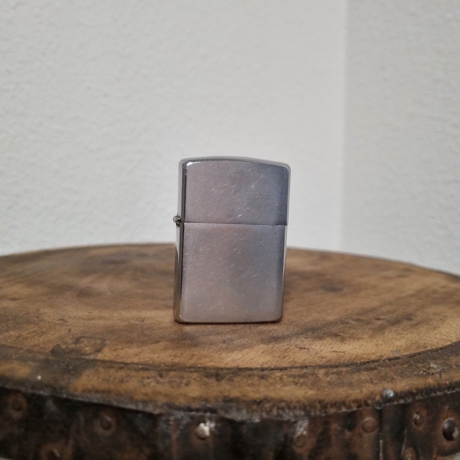 Zippo uit 1989.  brushed chrome, Verzamelen, Rookartikelen, Aanstekers en Luciferdoosjes, Ophalen, Gebruikt, Aansteker