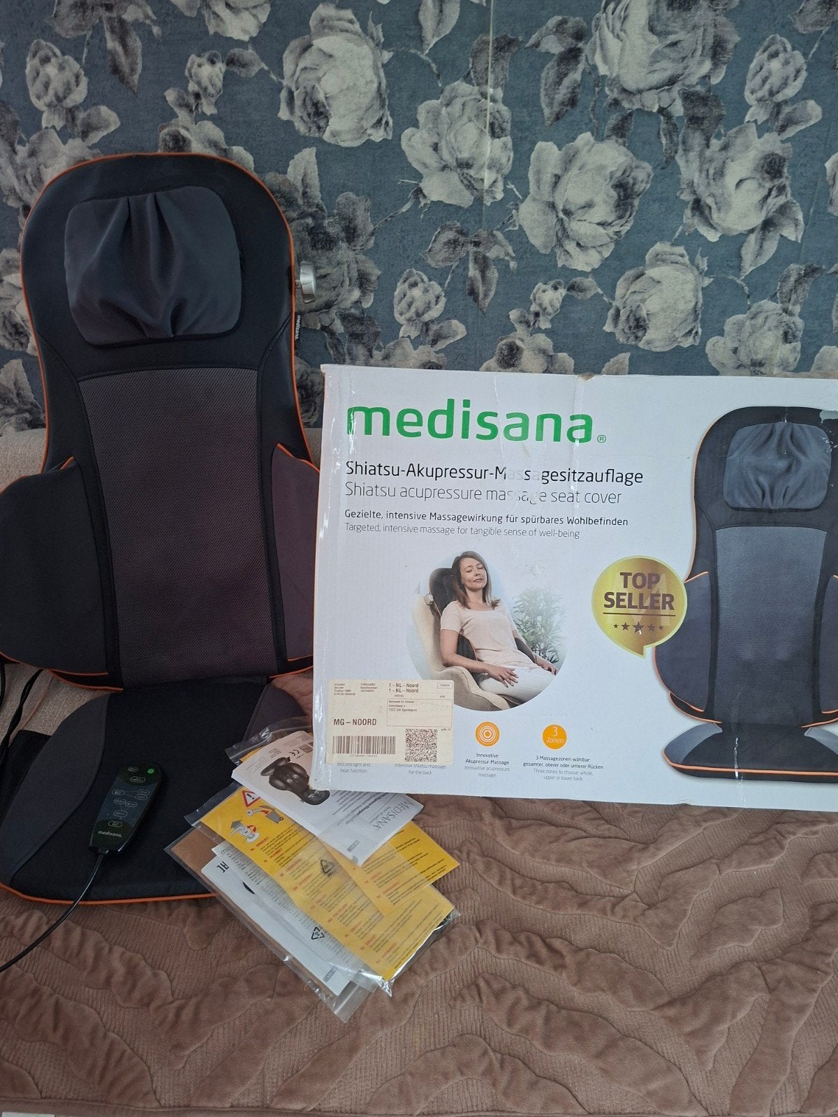 Shiatsu medisana massage stoel, Ophalen of Verzenden, Zo goed als nieuw, Massagestoel of Kussen