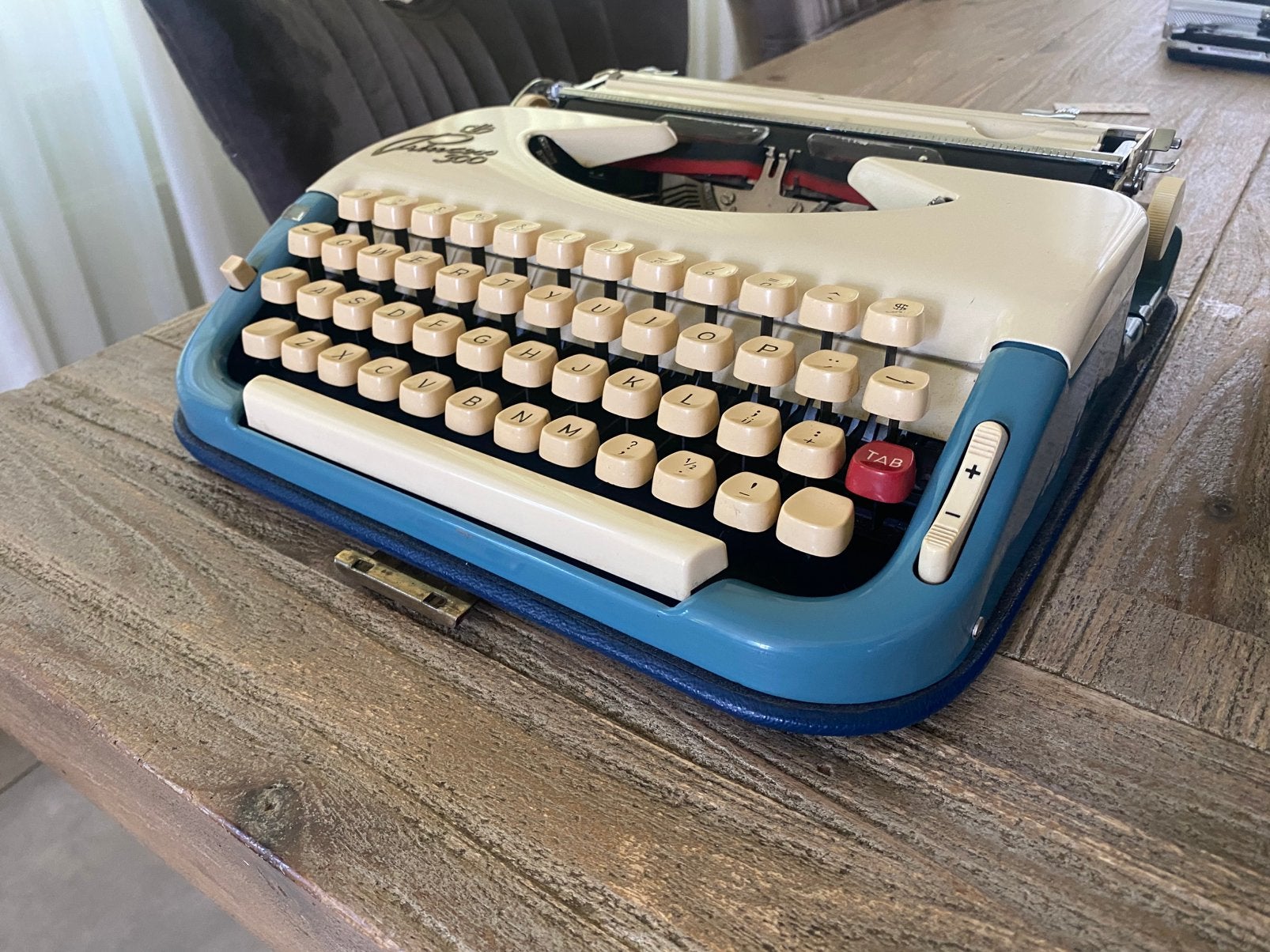 Prachtige vintage Princess 300 typemachine jaren 50, Ophalen of Verzenden, Gebruikt
