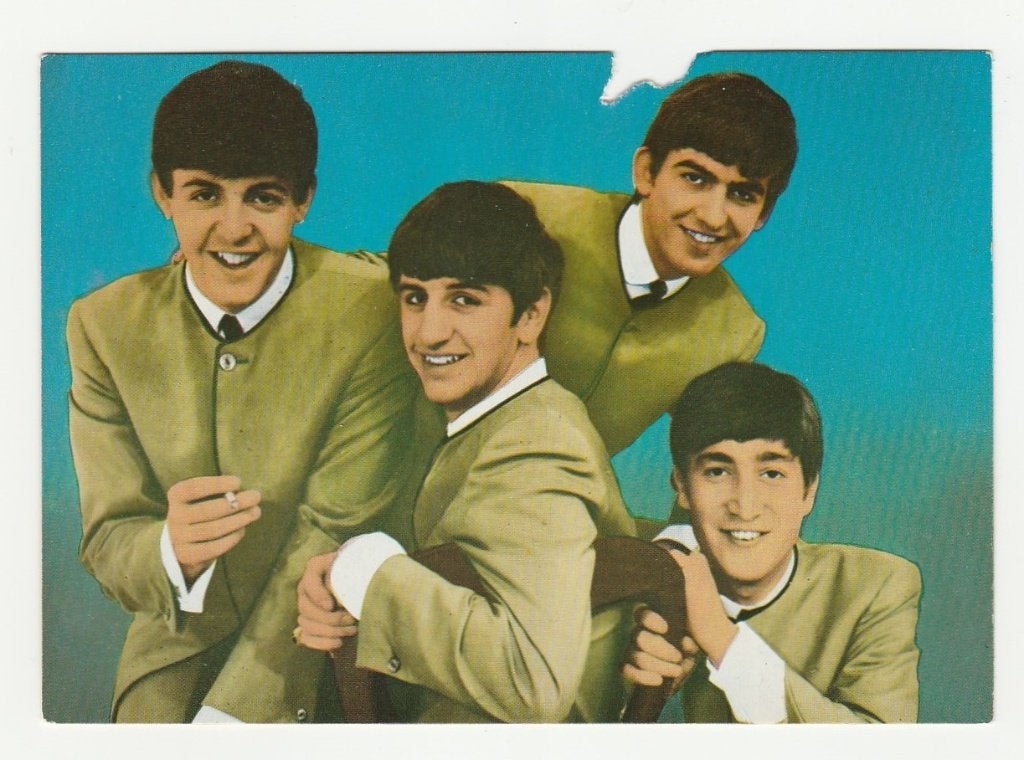 The Beatles (kaart, afmeting 14,5 * 10 cm) (A), Verzenden, Gebruikt, Foto of Kaart