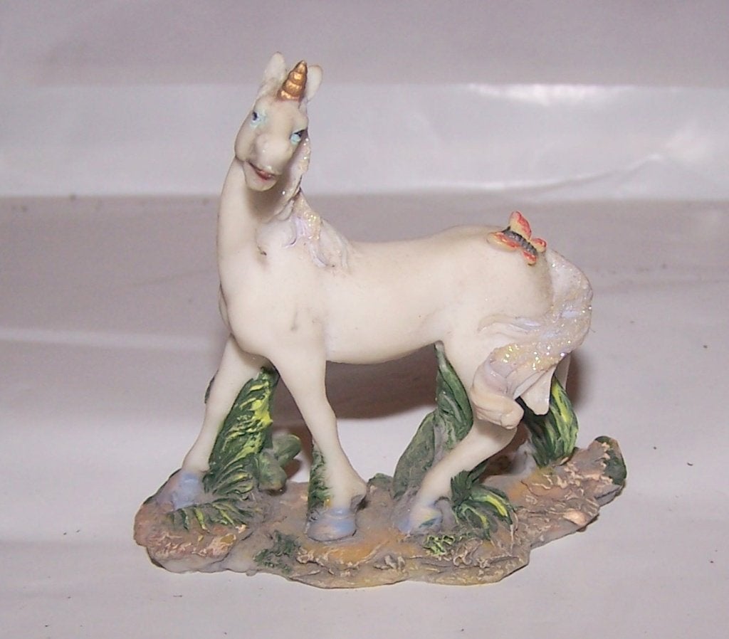 Prachtig beeldje Eenhoorn. 8x7cm. Nieuwstaat., Ophalen of Verzenden, Zo goed als nieuw, Fantasy