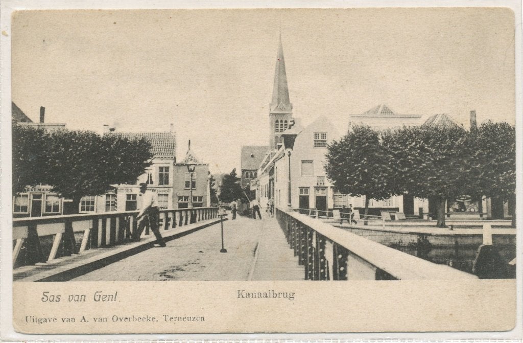 Sas van Gent - Kanaalbrug, Ophalen of Verzenden, Voor 1920, Ongelopen, Zeeland