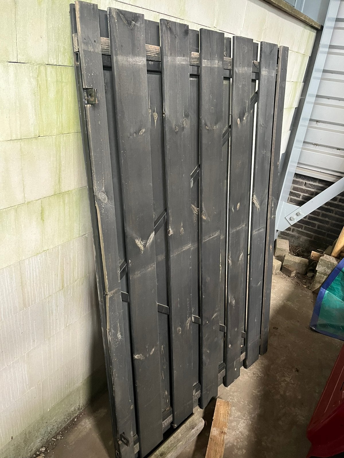 Poort zwart 120x180cm, Ophalen, Zo goed als nieuw, 150 tot 200 cm, 200 cm of meer