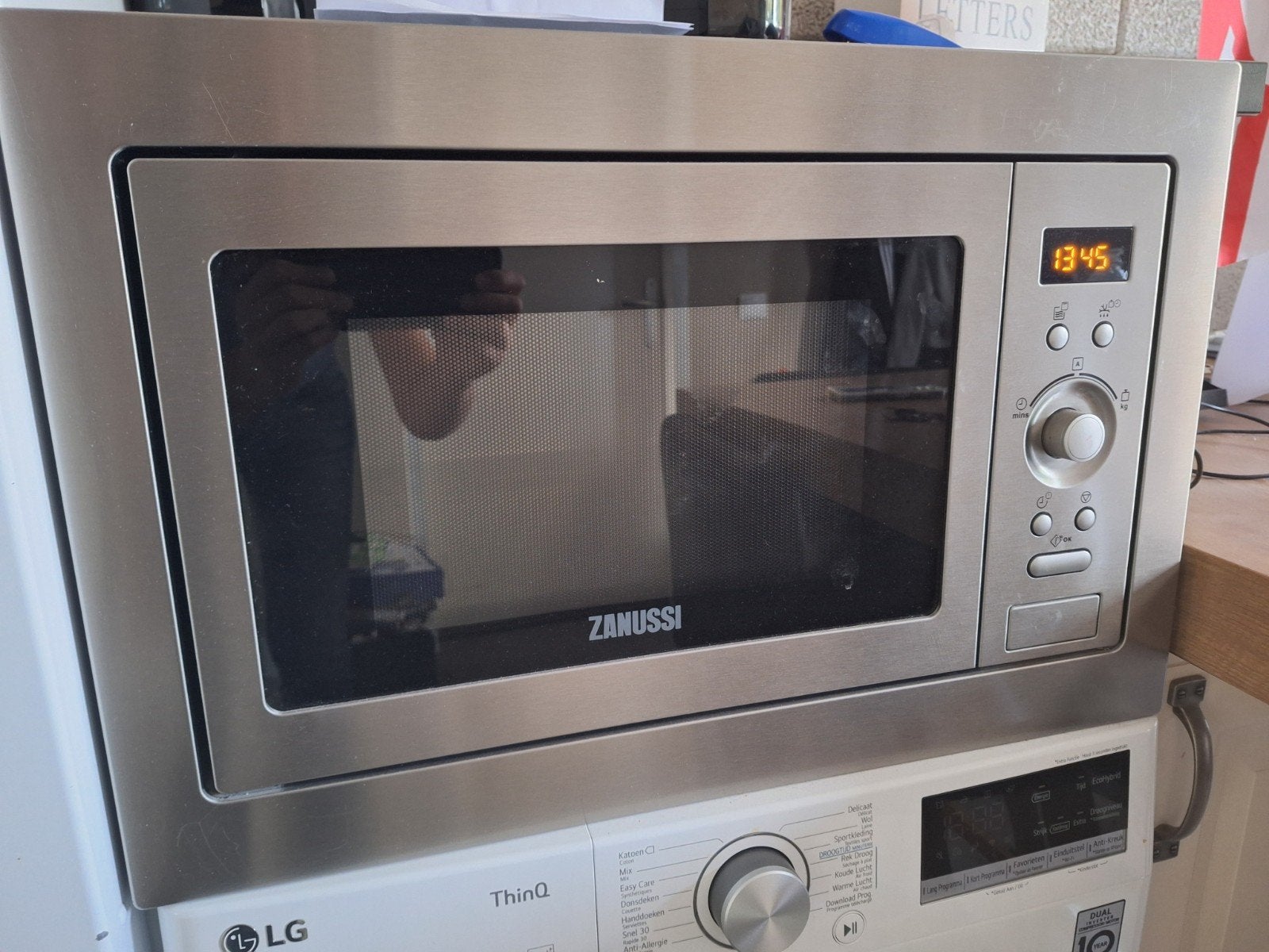 Zanussi Inbouw Combimagnetron ZSG25224XA, Ophalen, Combimagnetron, Gebruikt, 60 cm of meer