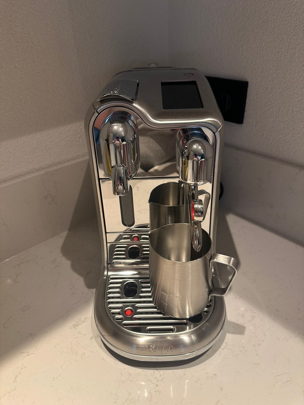 Sage Nespresso Creatista Pro SNE900BSS Stainless Steel, Koffiepads en cups, Ophalen of Verzenden, Zo goed als nieuw, 1 kopje