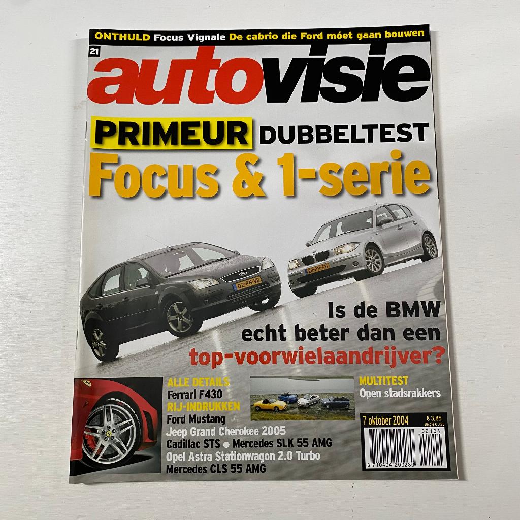 Autovisie nr. 21 - 7 oktober 2004 - Ford Focus & BMW 1-serie, Ophalen of Verzenden, Gelezen, Algemeen