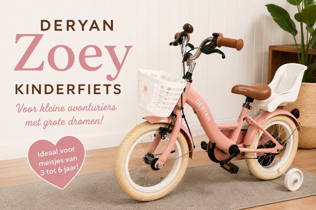 🌸 DERYAN Zoey Kinderfiets – Nieuw model | 12, 14 & 16 inch, Fietsen en Brommers, Fietsen | Kinderfietsjes, Zijwieltjes, Deryan