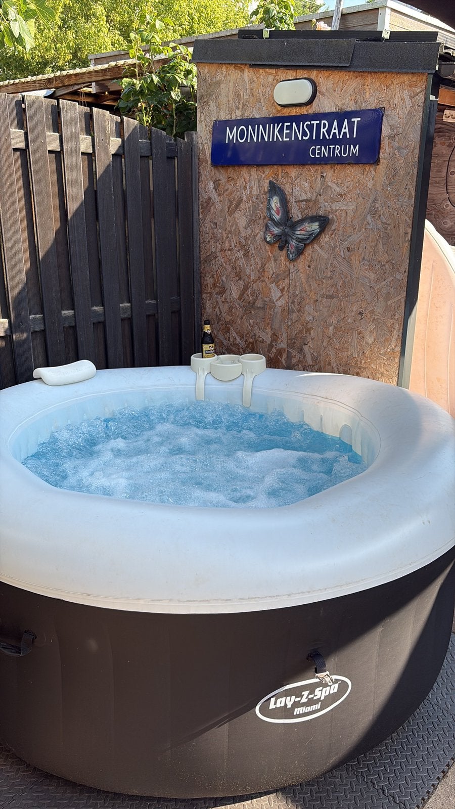Te koop jacuzzi, Ophalen, Gebruikt, Afdekzeil, Opblaasbaar