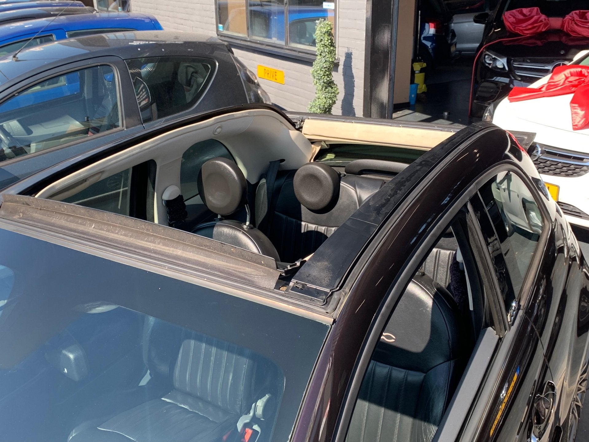 Fiat 500 C 0.9TwinAir Lounge|1e eig|NAP|Airco|El.Ramen|Leder, Auto's, Euro 5, 86 pk, Gebruikt, Overige kleuren