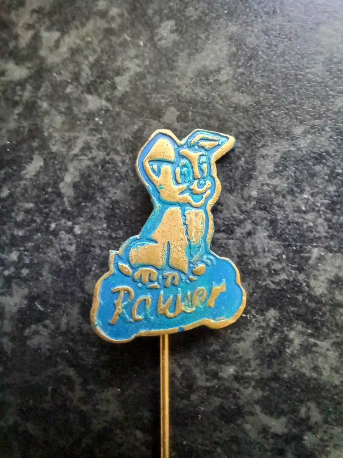 Speldje Rakker (blauw), Ophalen of Verzenden, Gebruikt, Overige onderwerpen, Speldje of Pin