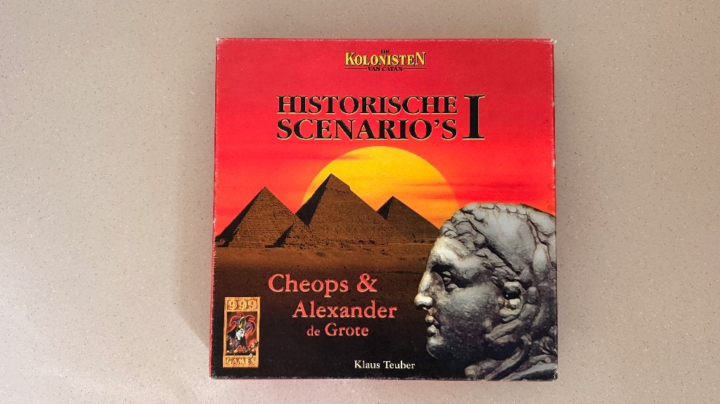 Catan Historische Scenario's I - Cheops / Alexander, Hobby en Vrije tijd, Een of twee spelers, Ophalen of Verzenden, Zo goed als nieuw