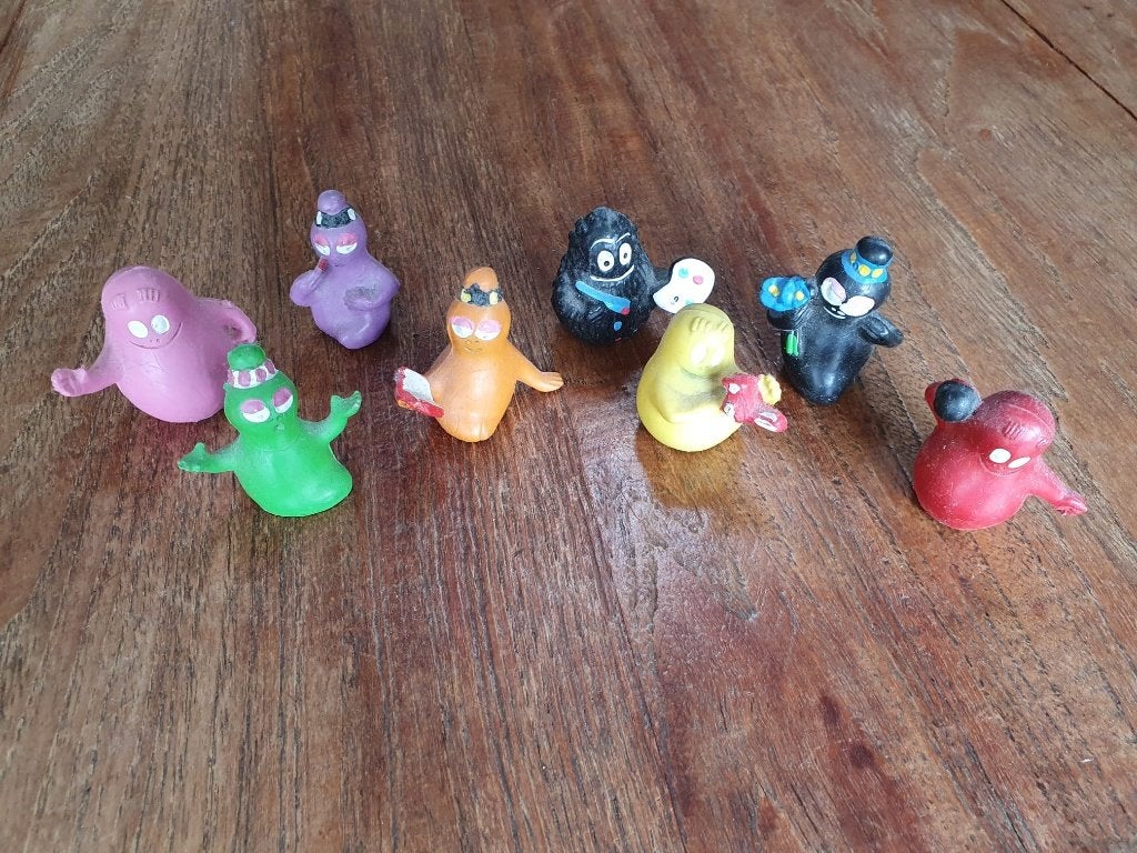 vintage speelgoed jaren 60/70 barbapapa familie, Ophalen of Verzenden, Gebruikt