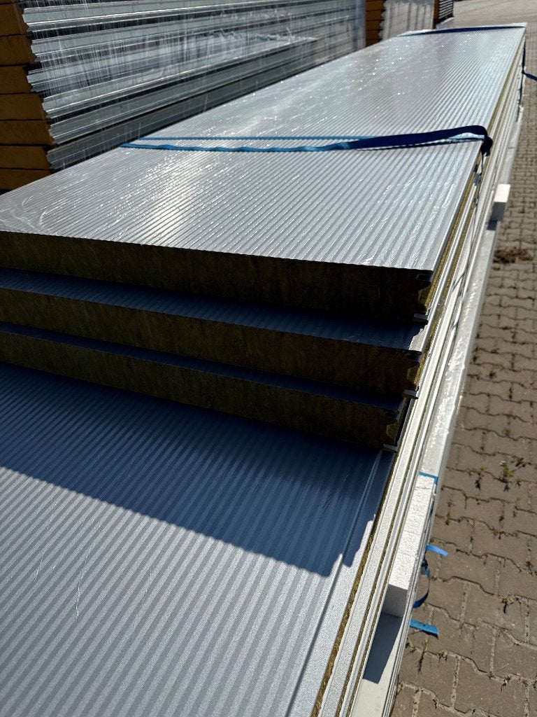 Steenwol panelen diverse lengtes 80mm 120mm Sandwichpanelen, Ophalen, Nieuw, Overige materialen, 100 mm of meer