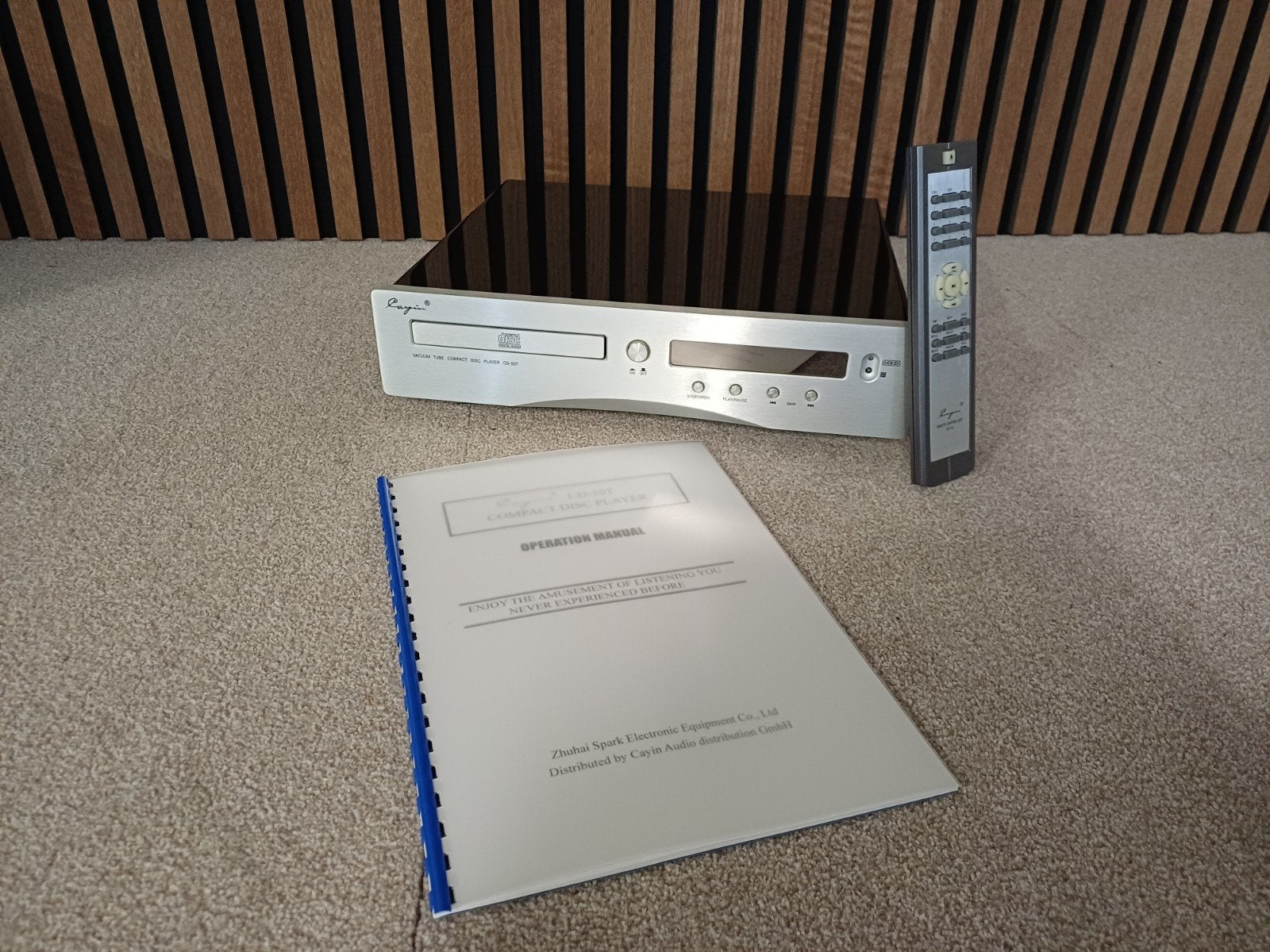 Cayin CD-50T buizen cd-speler met afstandsbediening, Ophalen of Verzenden, Zo goed als nieuw, Overige merken