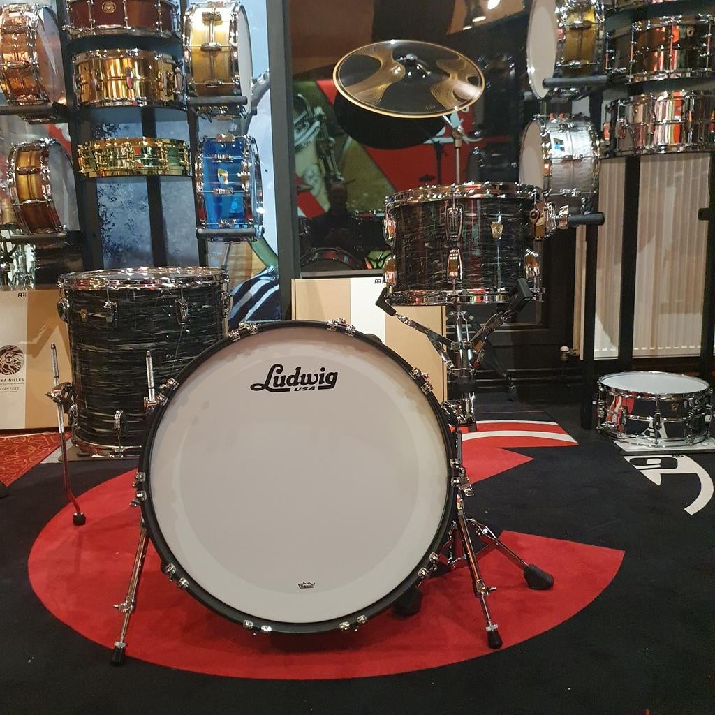 Ludwig USA Classic maple: vintage black Oyster. 12/16/22, Ophalen of Verzenden, Zo goed als nieuw, Ludwig