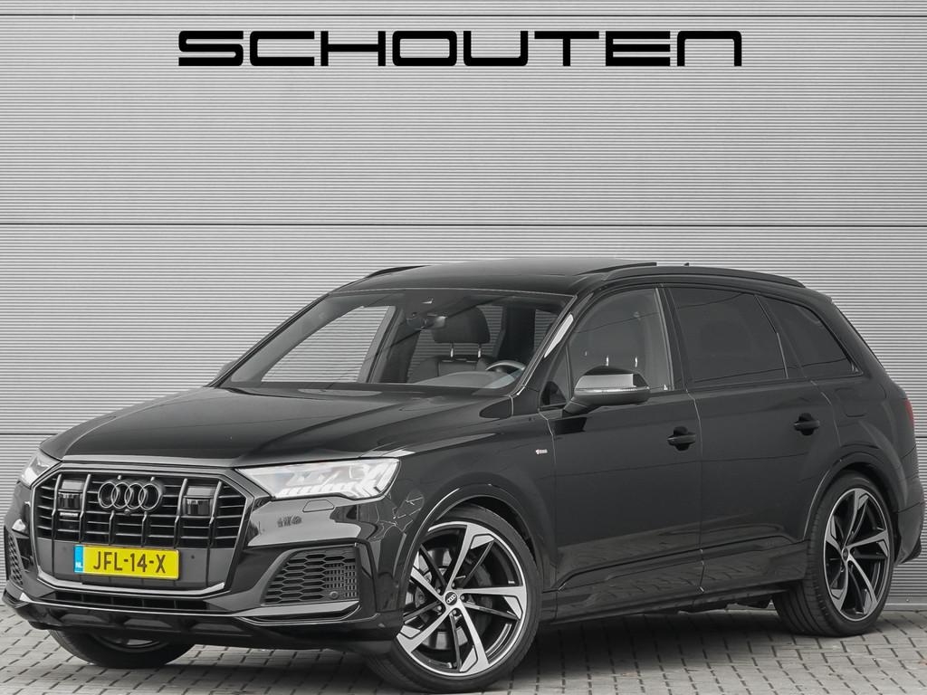 Audi Q7 55 TFSI e Quattro Pro Line S-Line Pano ACC Matrix LE, 12 maanden, Gebruikt, 2995 cc, Zwart