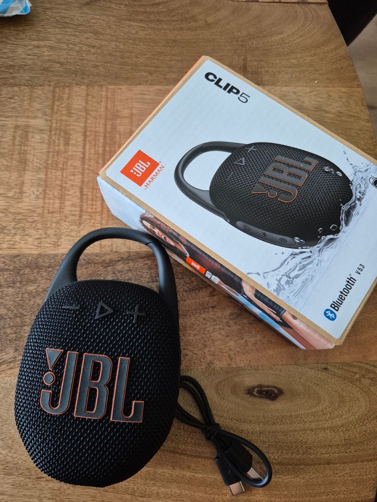 JBL Clip 5 Draagbare Bluetooth Speaker Zwart, Audio, Tv en Foto, Luidsprekers, Ophalen, JBL, Nieuw, Draagbare speaker