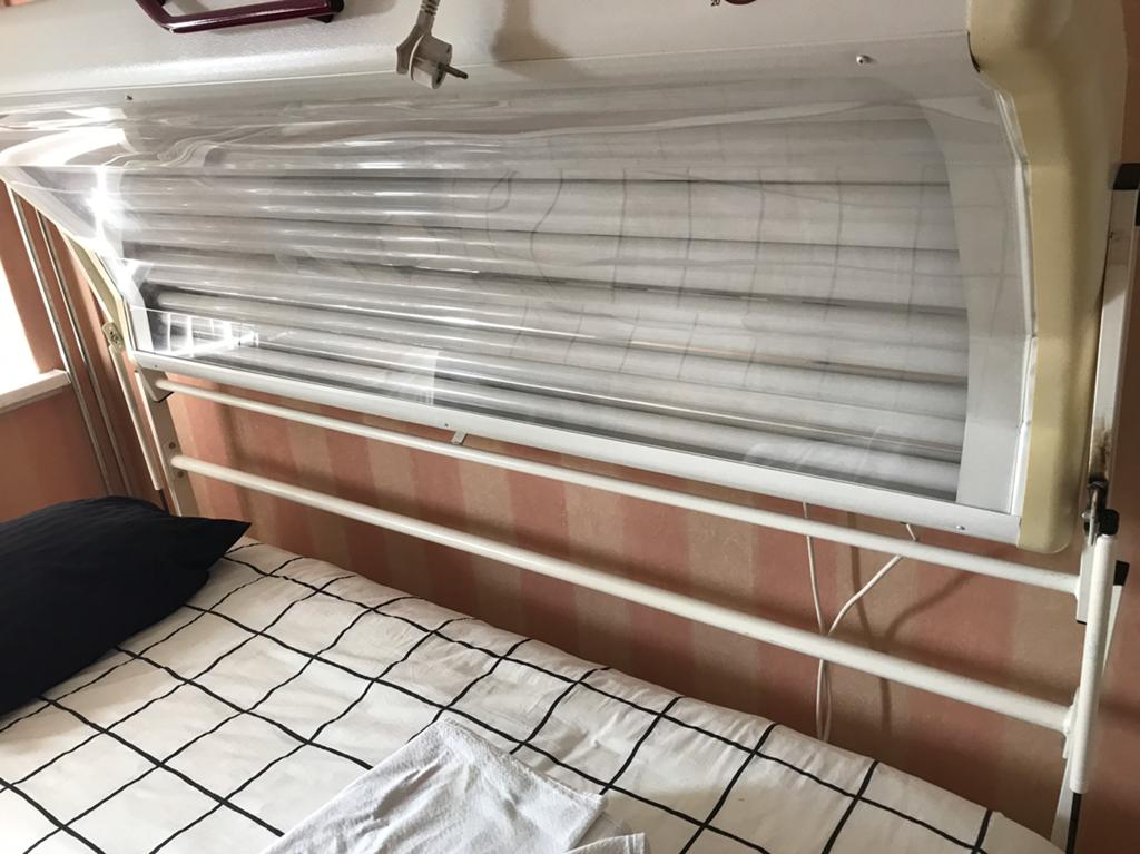 Zonnebank, Ophalen, Zo goed als nieuw, Zonnebank enkelzijdig