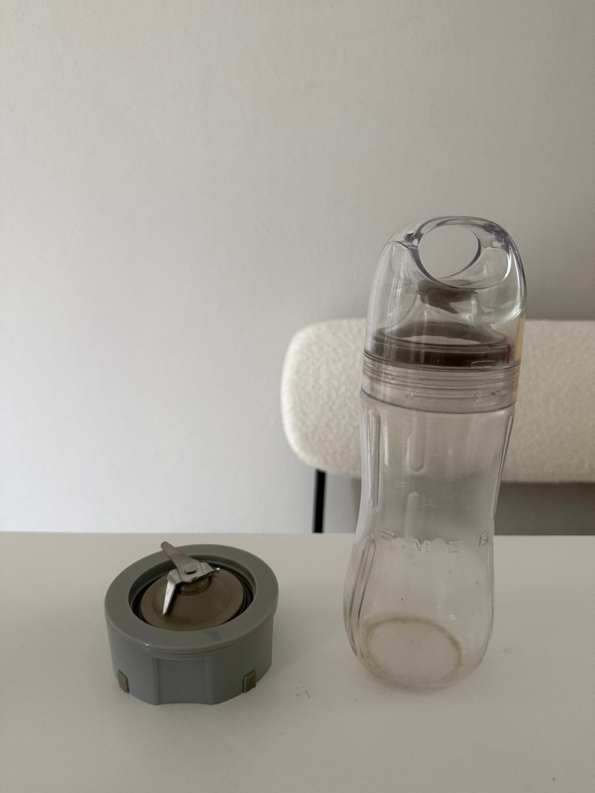 Smeg blender fles opzetstuk snijmes, Ophalen of Verzenden, Gebruikt, Smeg