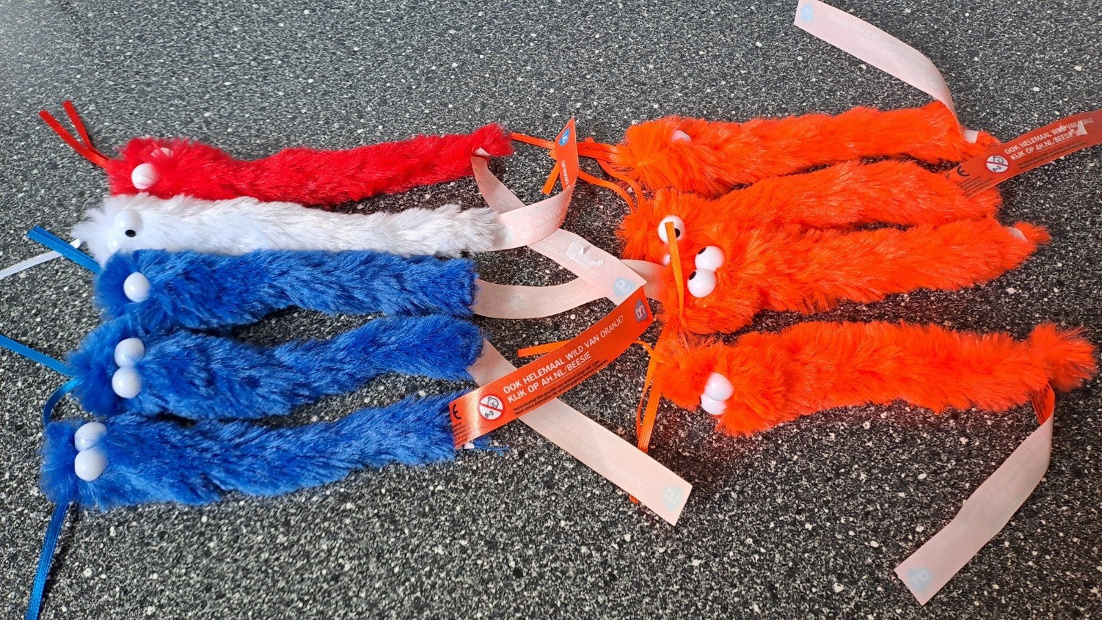 AH Oranje Beesies (rood, wit, blauw, oranje), Verzamelen, Albert Heijn, Onbekend, Ophalen of Verzenden, Onbekend
