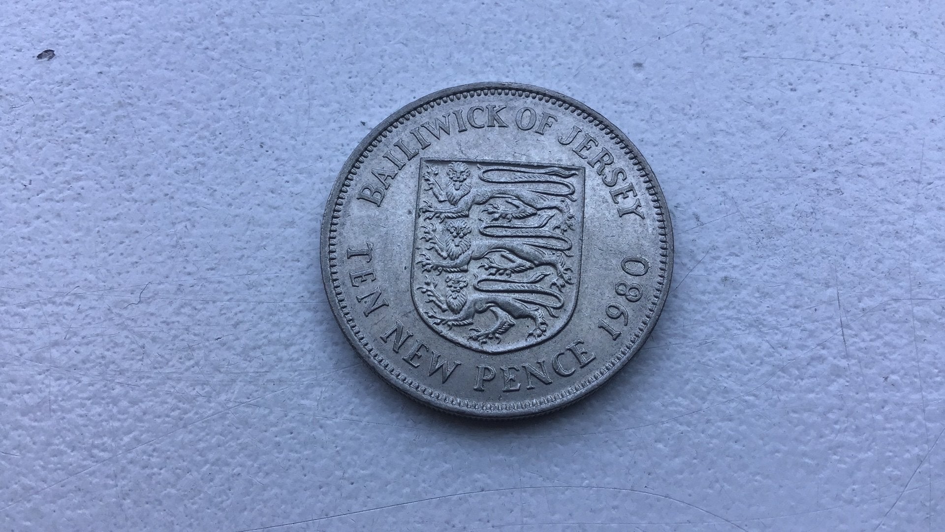Jersey 10 pence 1980, Ophalen of Verzenden