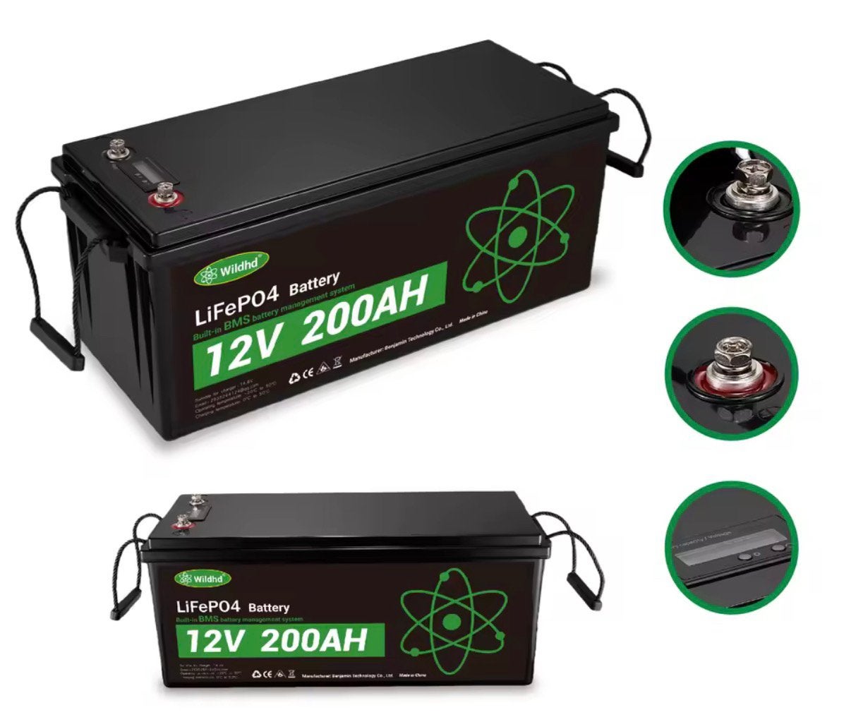 Accu 12V 200ah, Ophalen of Verzenden, Nieuw