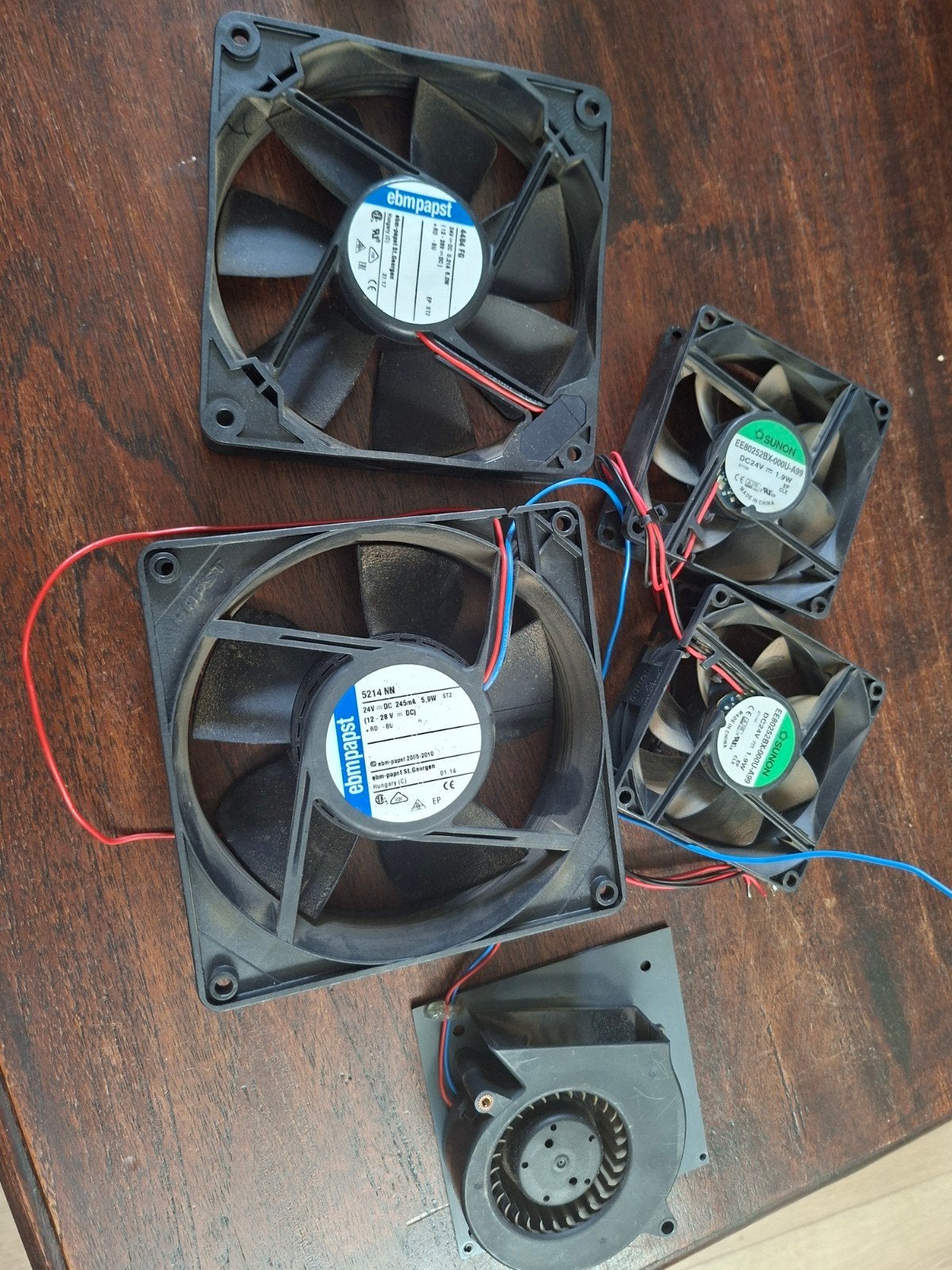 Diverse ventilatoren 24V, Ophalen of Verzenden, Gebruikt, Luchtkoeling