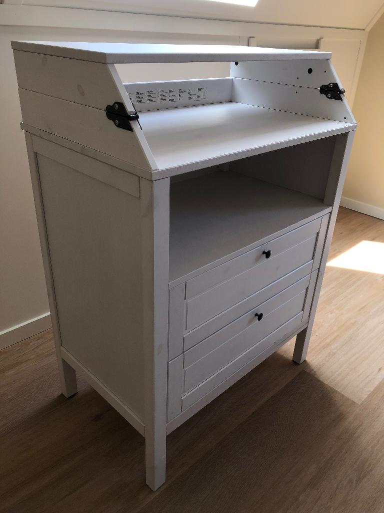 Sundvik Commode Wit, Kinderen en Baby's, Kinderkamer | Commodes en Kasten, Ophalen, Gebruikt, 50 tot 70 cm, 75 tot 100 cm