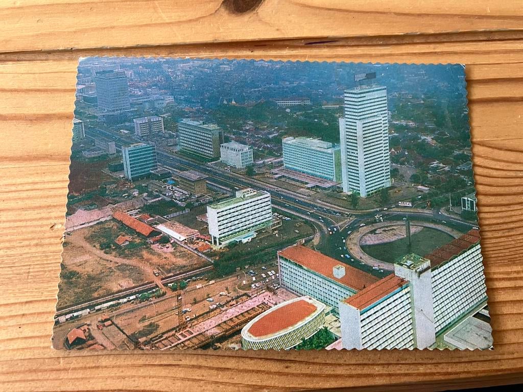 Ansichtkaart Indonesië, java, jakarta 1975, Ophalen of Verzenden, 1960 tot 1980, Buiten Europa