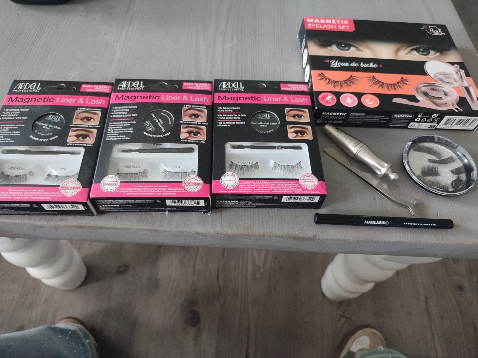 magnetische wimpers  verschillende sets, Ophalen of Verzenden, Nieuw, Zwart, Ogen