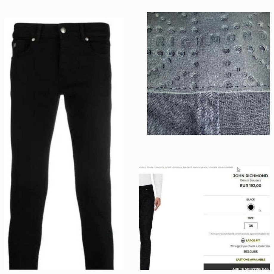 John Richmond zwarte jeans mt 29 €15, Ophalen, Zo goed als nieuw, Zwart, Overige jeansmaten