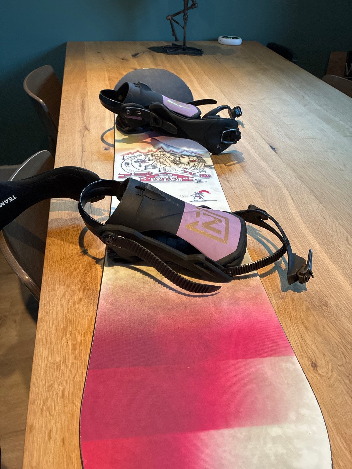 Nitro Future Team Snowboard 132cm met Bindingen, Ophalen, Gebruikt, Board