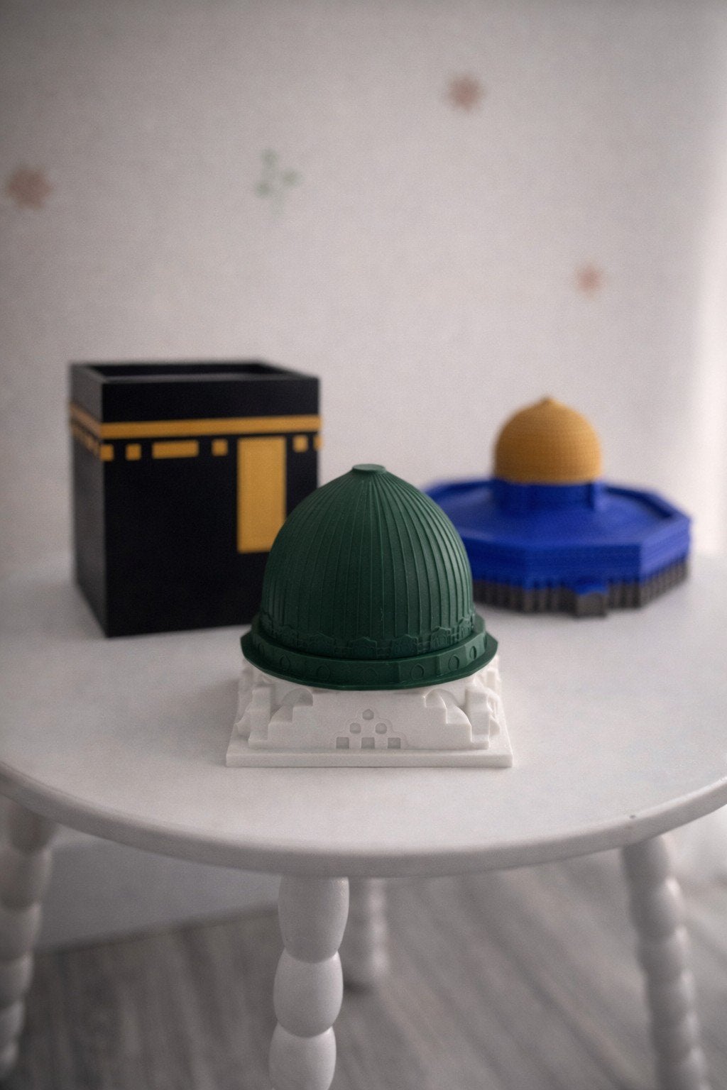 Miniatuur Islamitische Heiligdommen - Kaaba, Rotskoepel, Ophalen of Verzenden