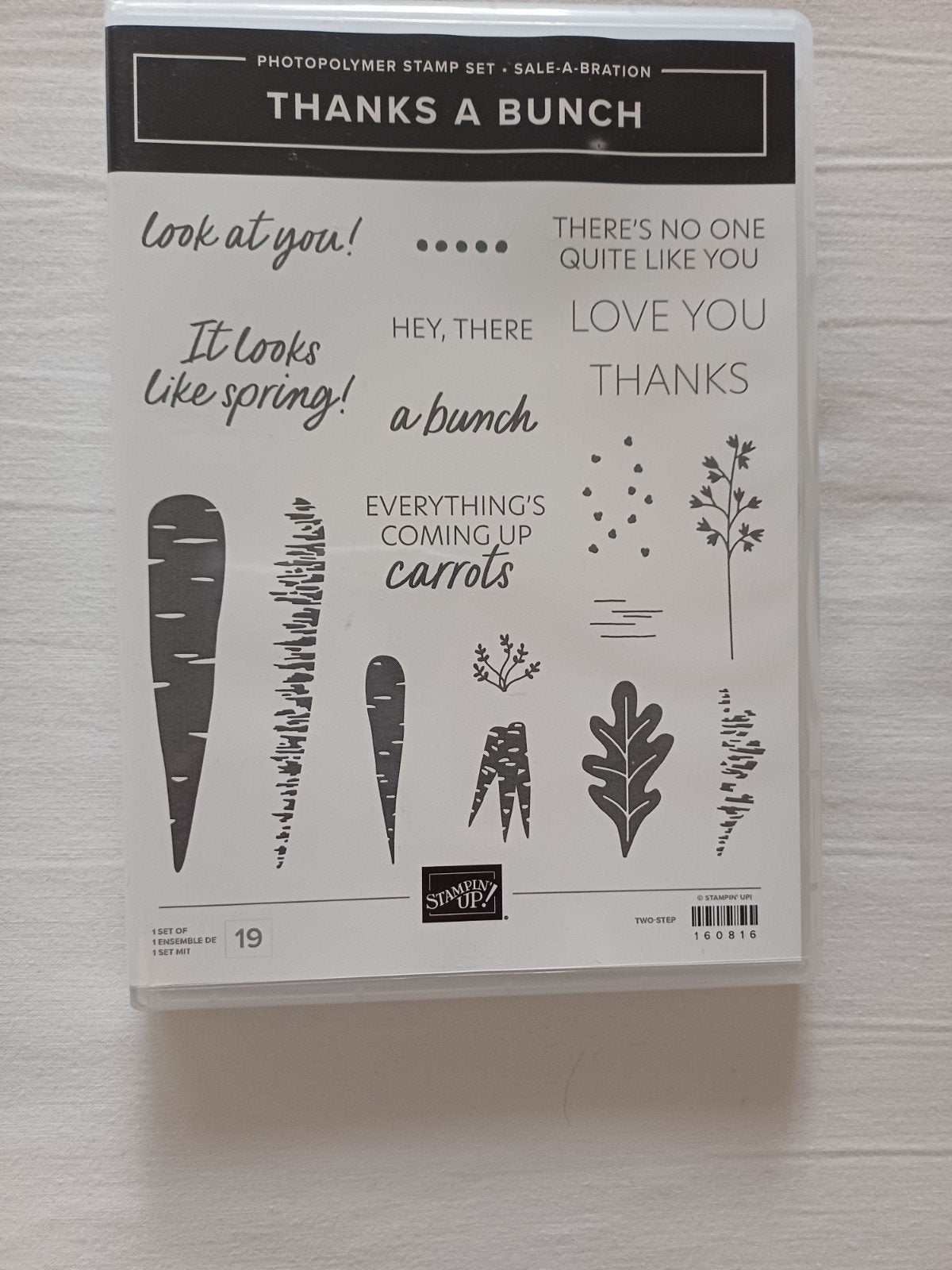 Stampin' Up! Photopolymer Stempelset Thanks a Bunch, Ophalen of Verzenden, Nieuw, Clearstamp