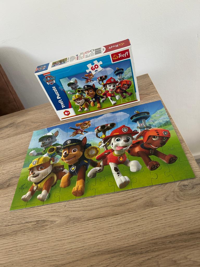 Paw Patrol Puzzel 60 stukjes - Trefl, Ophalen of Verzenden, Meer dan 50 stukjes, Gebruikt, 4 tot 6 jaar
