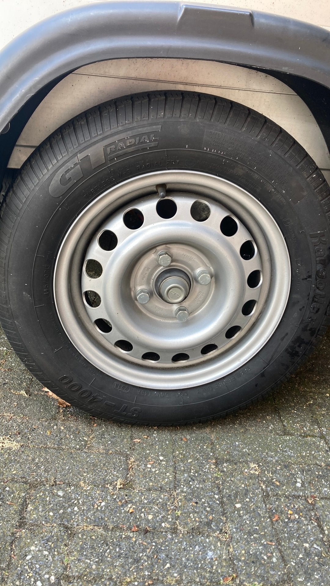 Compleet aanhangwagen wiel 13 inch, Auto diversen, Aanhangwagen-onderdelen, Ophalen of Verzenden, Gebruikt