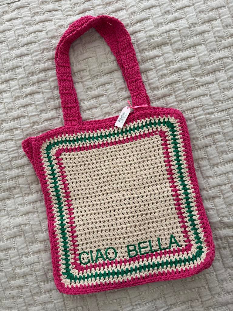 Gehaakte tas My Jewellery 'Ciao Bella', Ophalen of Verzenden, Nieuw, Roze, Shopper