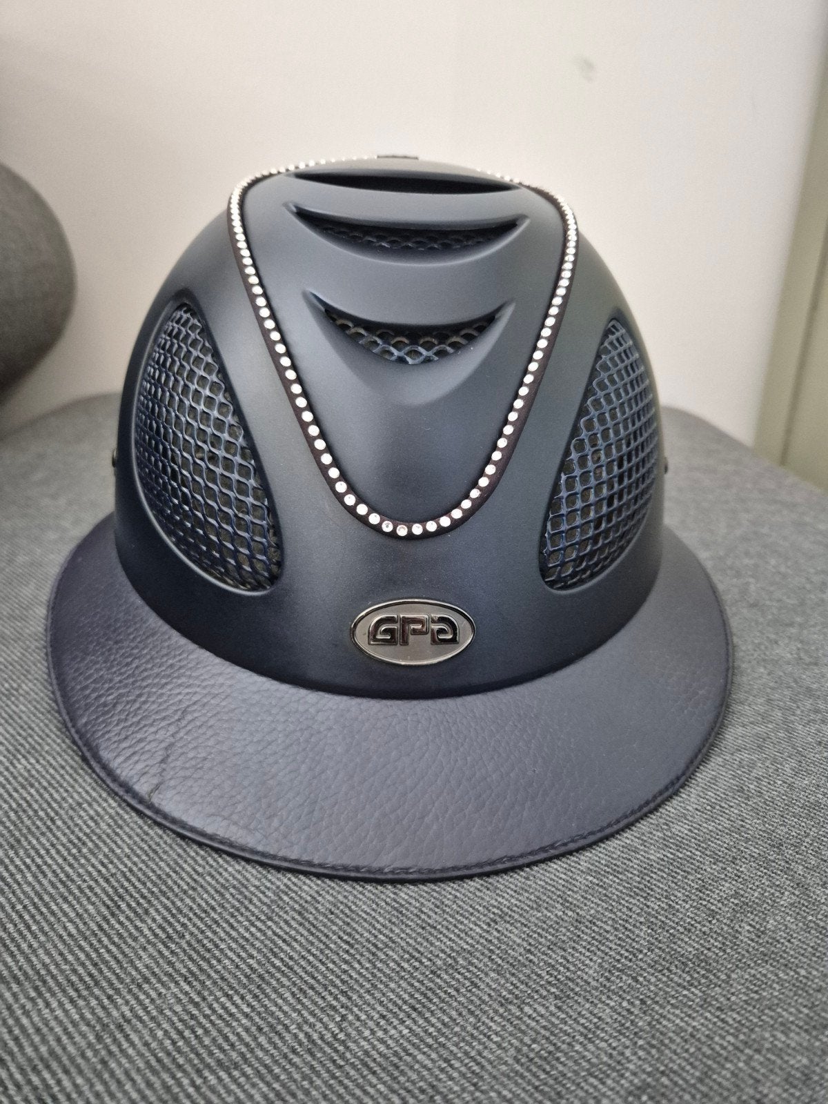 GPA cap first lady, Blauw, Gebruikt, Inclusief opbergtas, Dressuur
