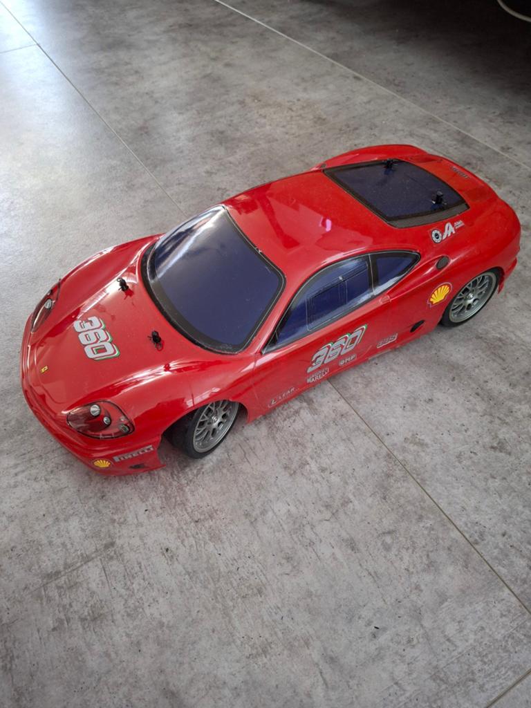 Tamiya Ferrari 360 modena 1:10, Ophalen of Verzenden, Zo goed als nieuw