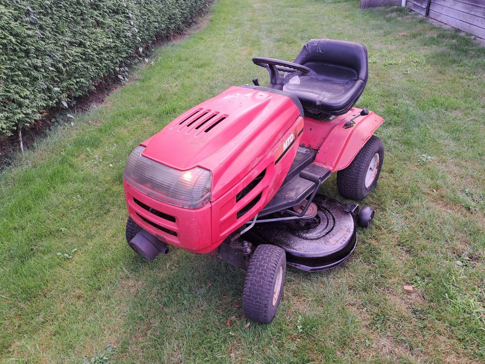 mtd zitmaaier, Ophalen, Gebruikt