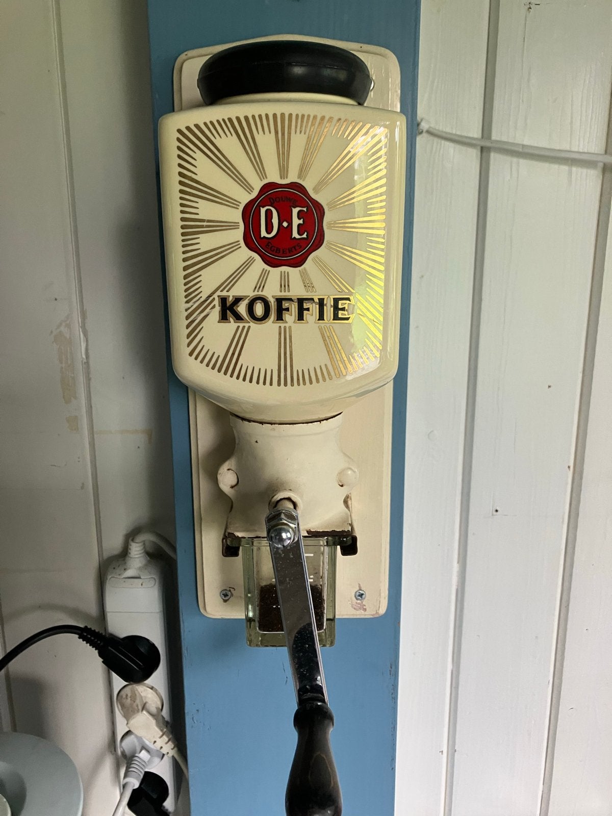 Vintage Douwe Egberts Koffiemolen - Wandmodel, Ophalen