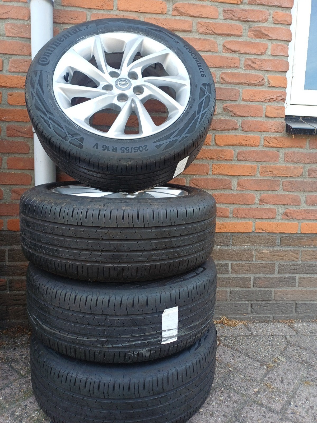 Continental banden 205/55 R16 V - lichtmetalen velg, Ophalen of Verzenden, Nieuw, Opel