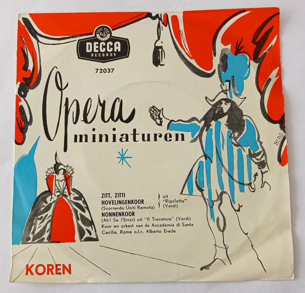 72037 - Opera miniaturen - Koren, Cd's en Dvd's, Vinyl Singles, Ophalen of Verzenden, Gebruikt, Klassiek, Single